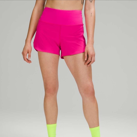 Lululemon Athletica Women's Pink Speed Up Shorts 4” - Picture 1 of 7